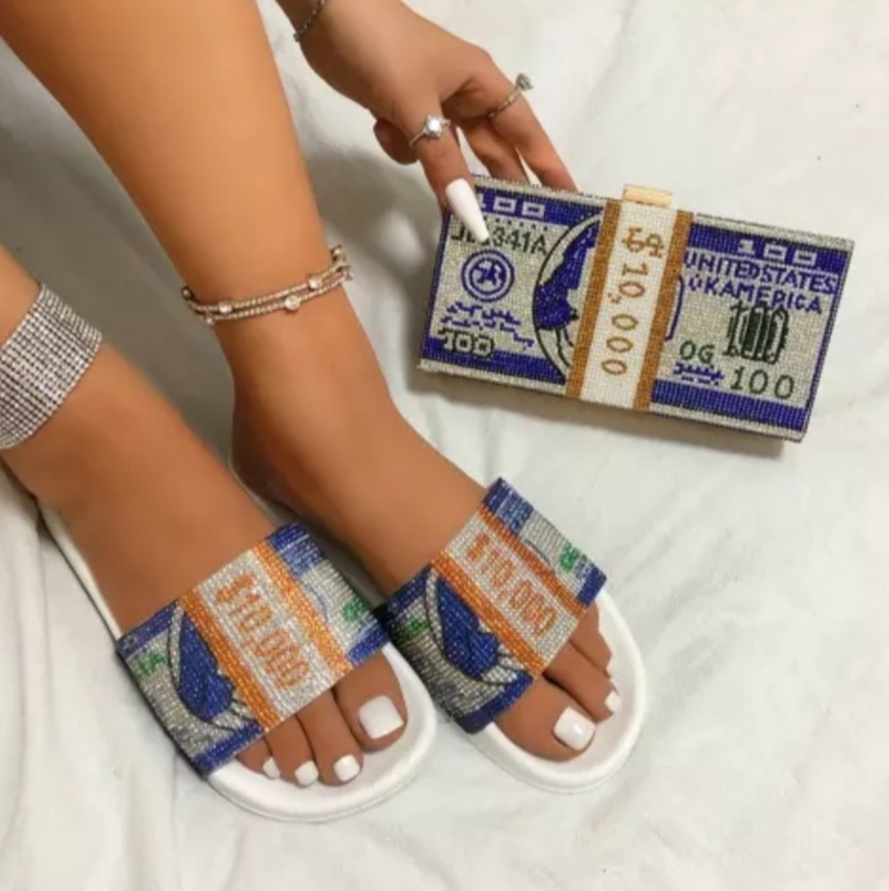 2pc Slipper and Clutch Set